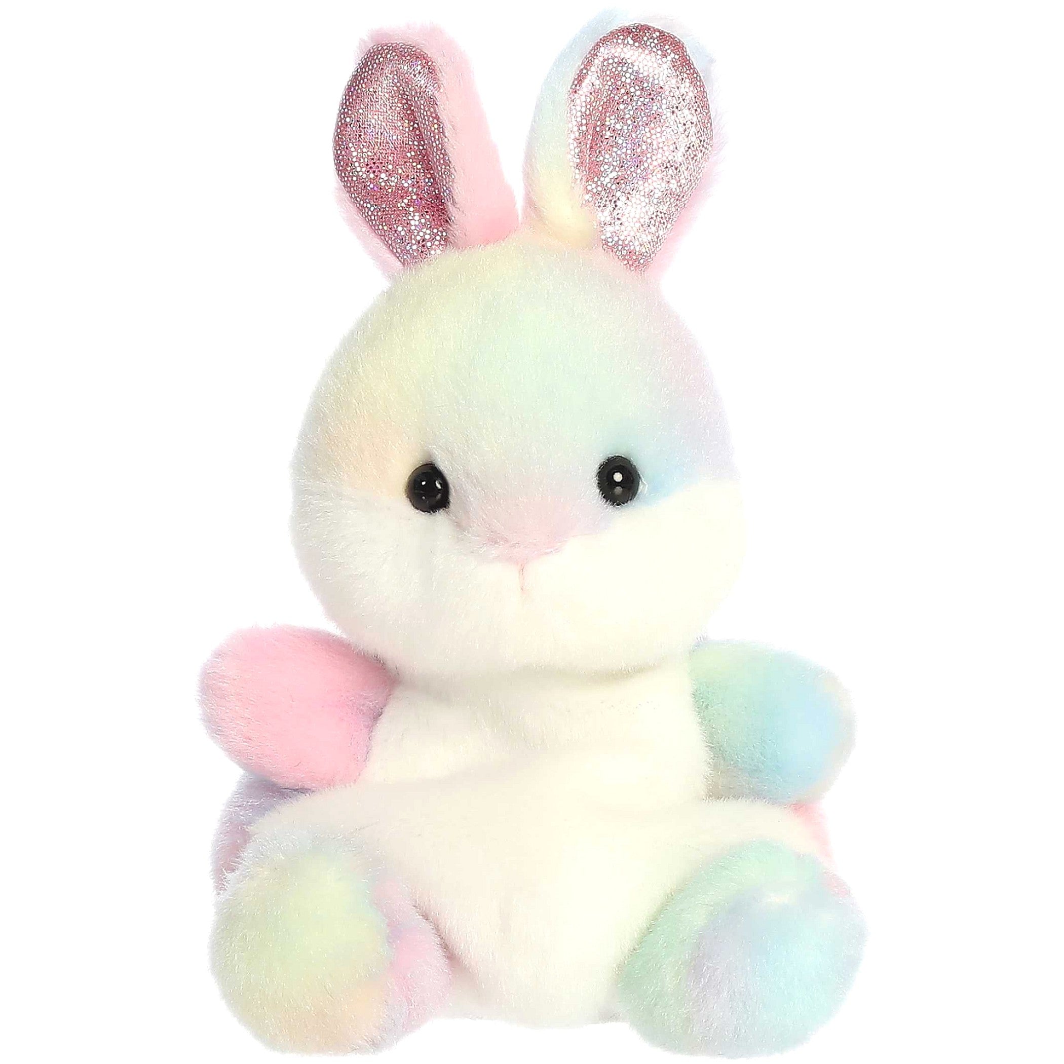 Cotton Candy - Palm Pals Rainbow Opal  Bunny 13cm Plush
