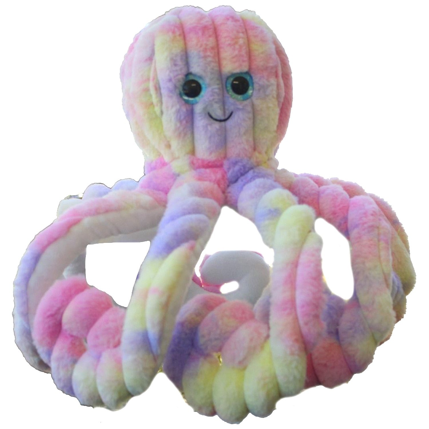 Cotton Candy - Octopus Squirt 50cm Tie-Dyed Pastel Multicolour Plush