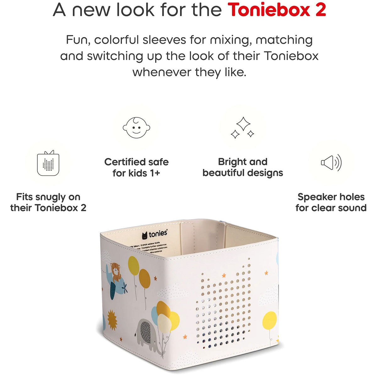Tonies - Toniebox 2 Sleeve - Up In The Clouds (Toniebox not Included)