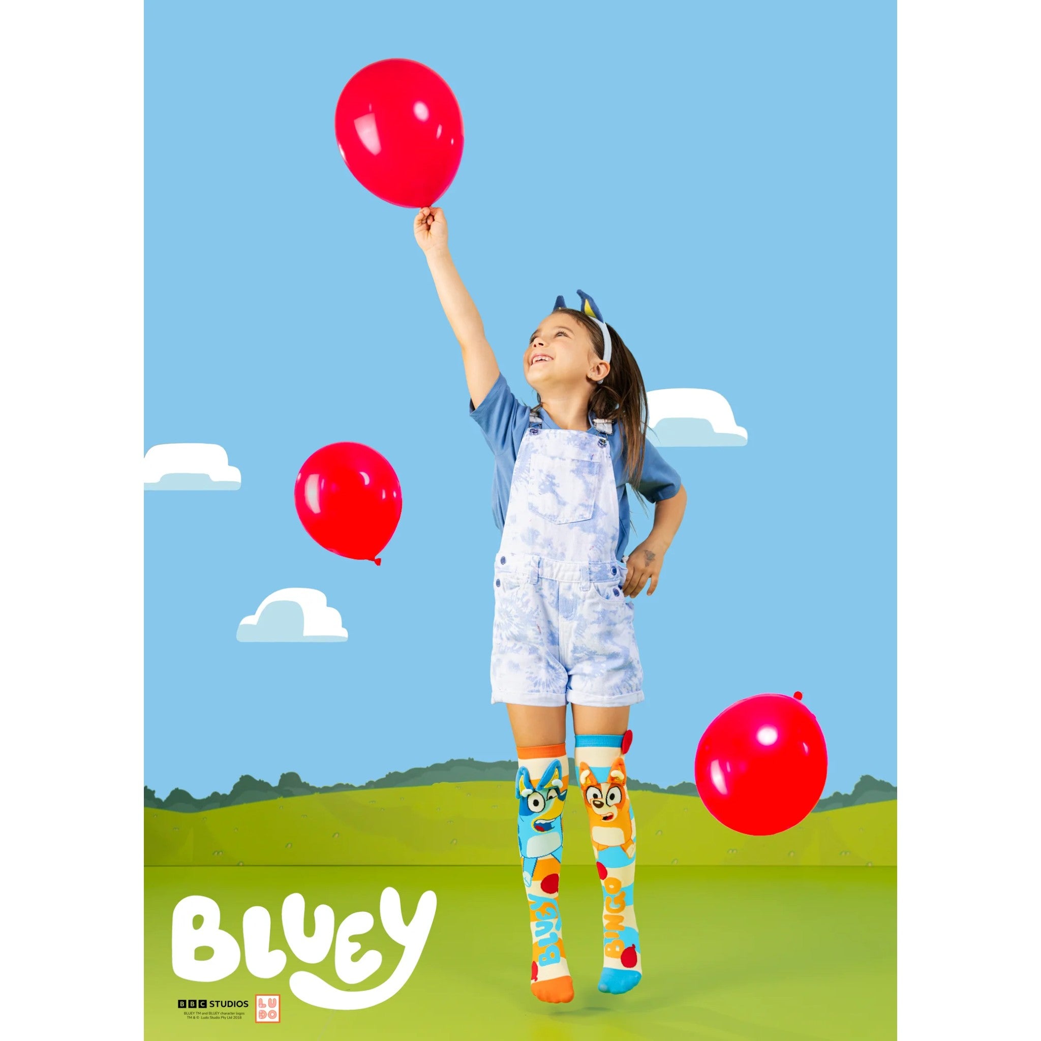 Madmia - Bluey Socks Toddler Age 3-5y