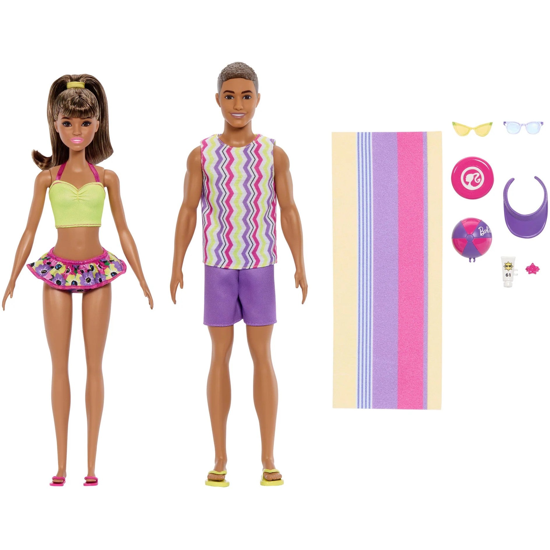 Barbie - Style Beach Inspired Looks Barbie and Ken Doll 2 Pack - Mattel