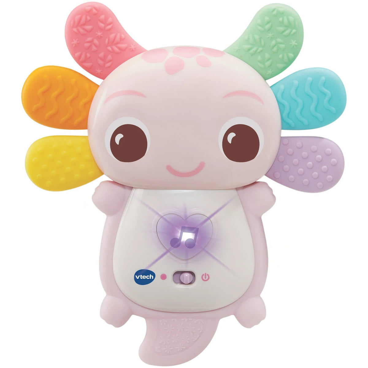 VTech - Rainbow Colours Axolotl Teether Pink