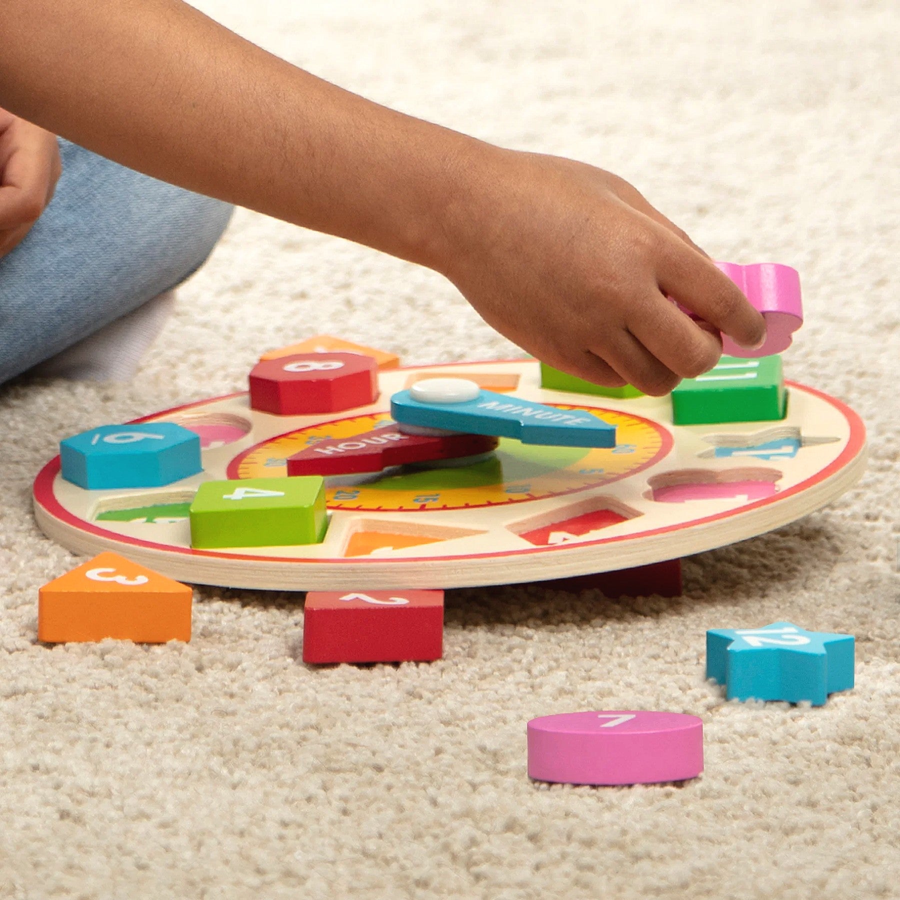 Melissa & Doug - Wooden Shape Sorting Clock