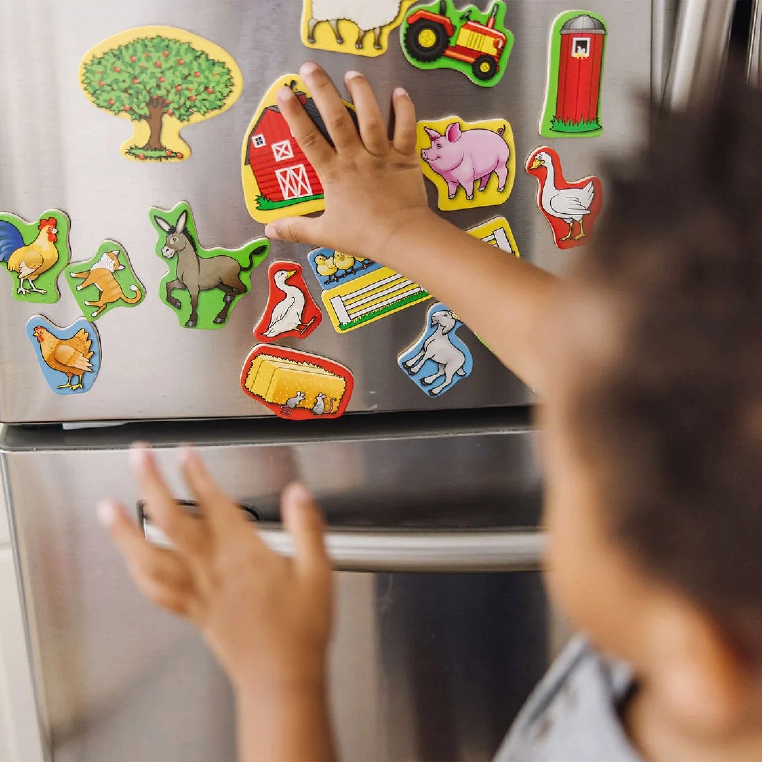Melissa & Doug - Wooden Farm Magnets 20 Pieces