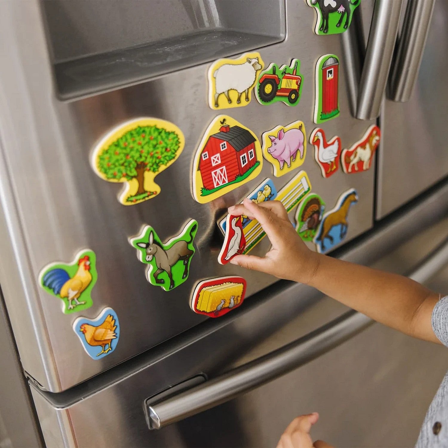 Melissa & Doug - Wooden Farm Magnets 20 Pieces