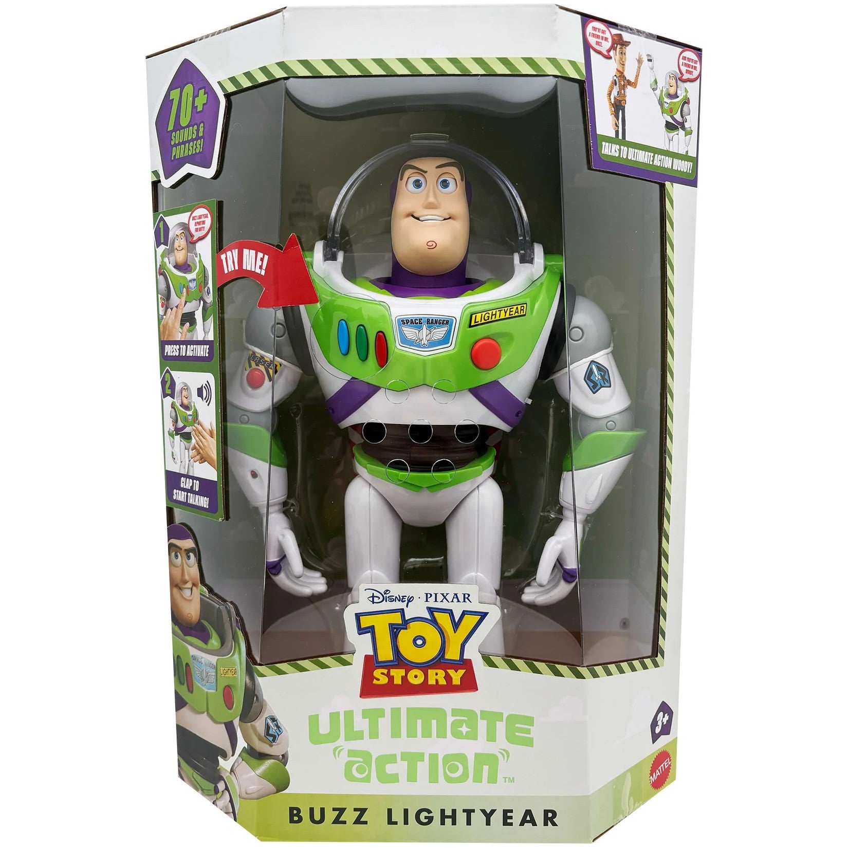 Disney Pixar - Toy Story 5 Ultimate Action Buzz Lightyear 12-Inch Figure - Mattel