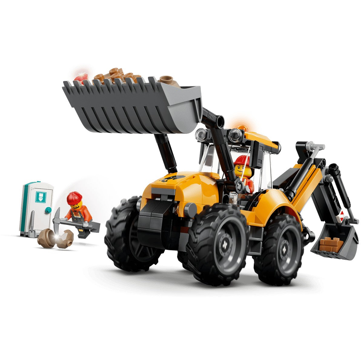LEGO® 60480 Yellow Backhoe Loader - City