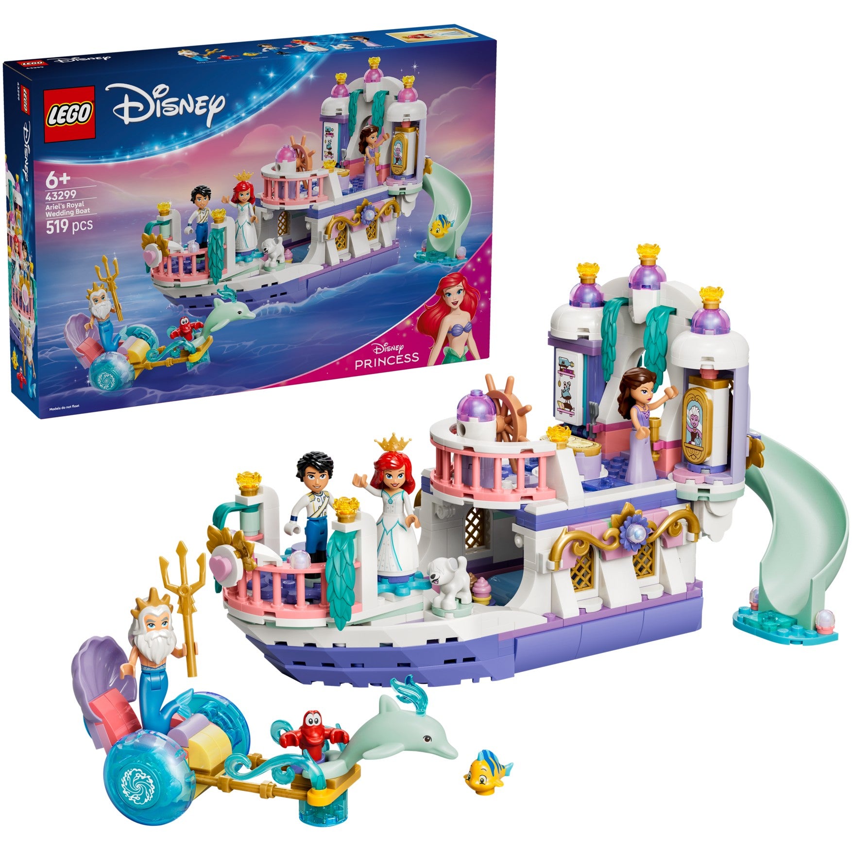 LEGO® 43299 Ariel's Royal Wedding Boat - Disney