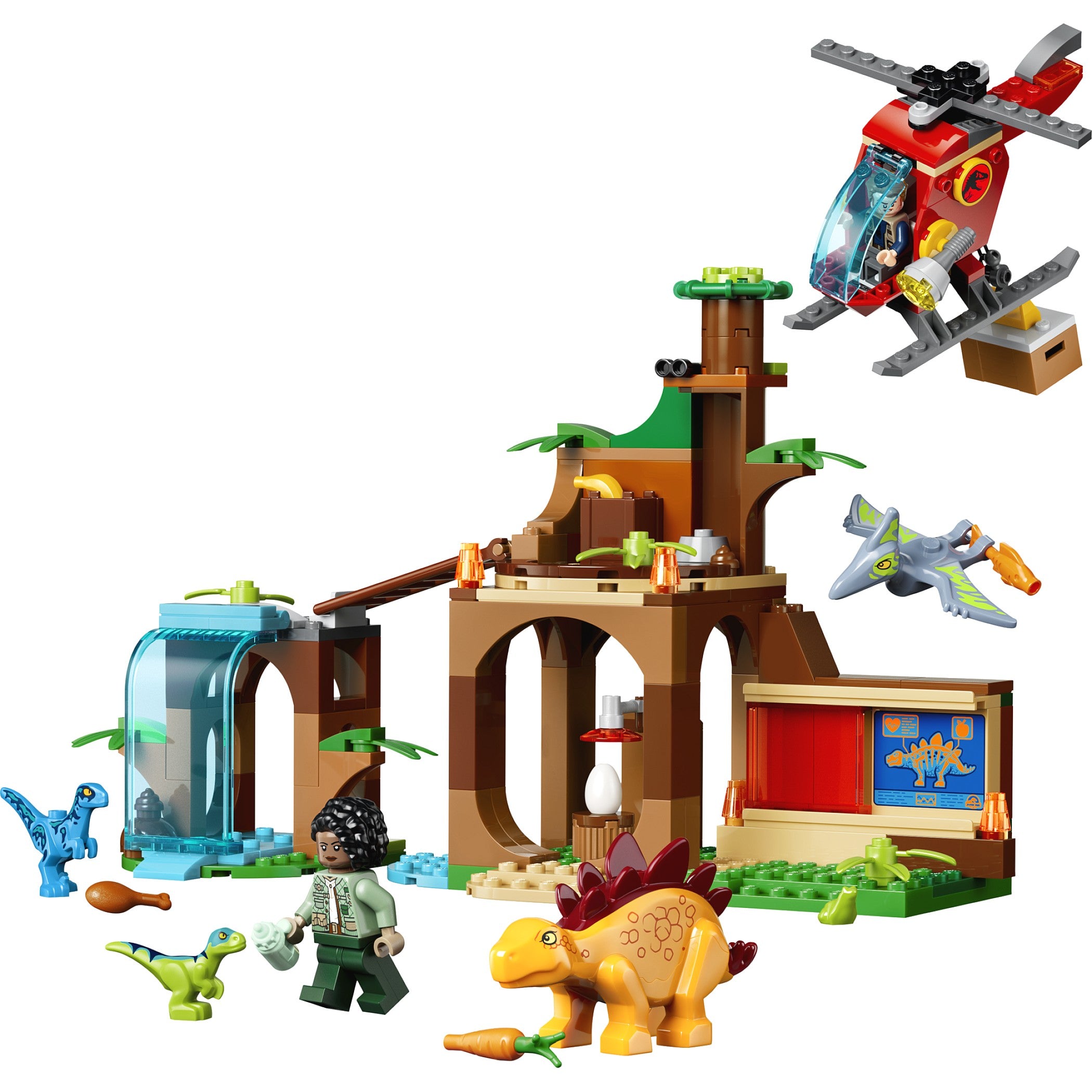 LEGO® 77981 Velociraptor Stegosaurus & Pteranodon Rescue - Jurassic World™ 4+