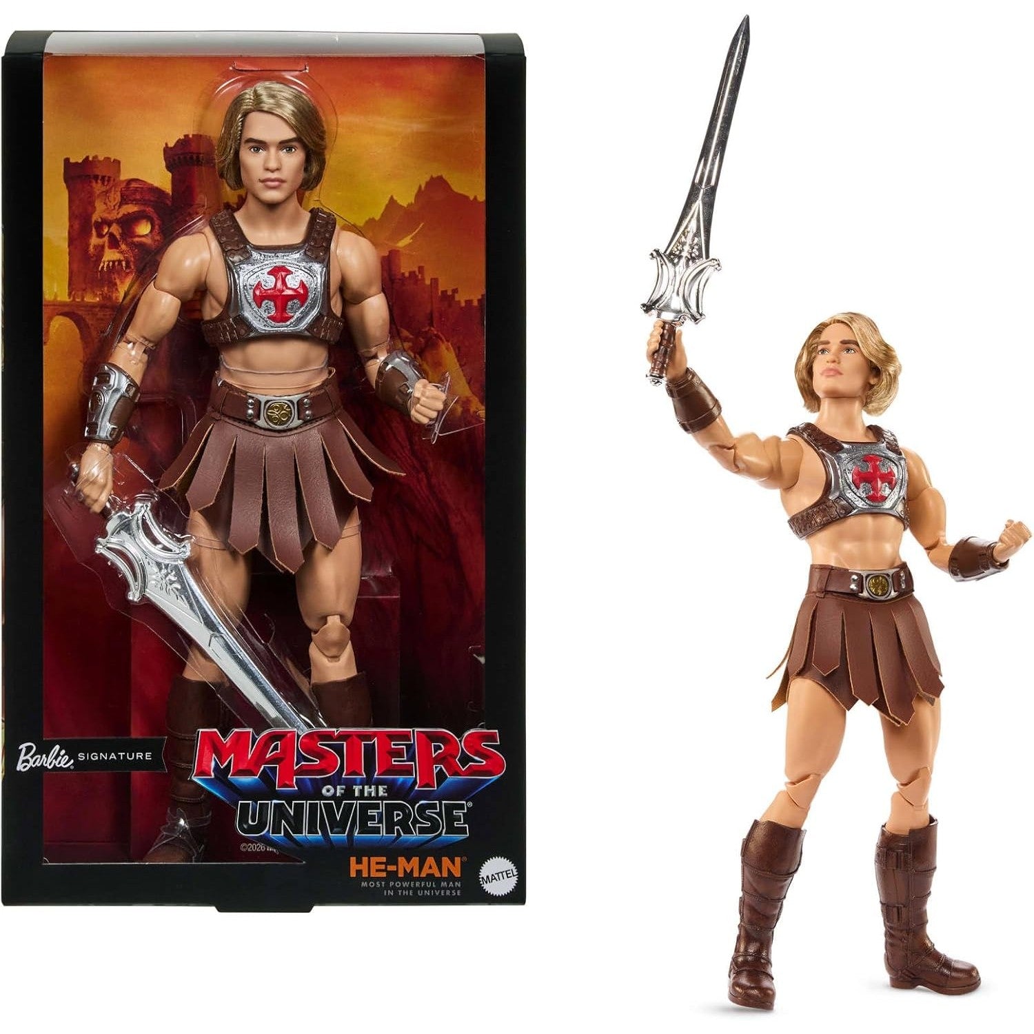Barbie - Signature Ken He-Man Collectible Doll in MOTU Movie Fashions - Mattel