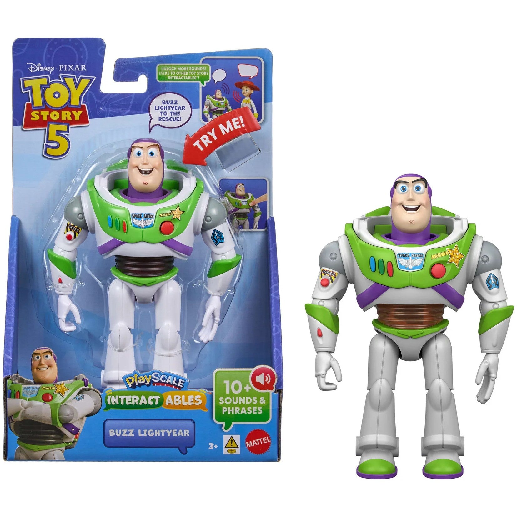 Disney Pixar -  - Toy Story 5 Interactables Buzz Lightyear 7-Inch Figure - Mattel