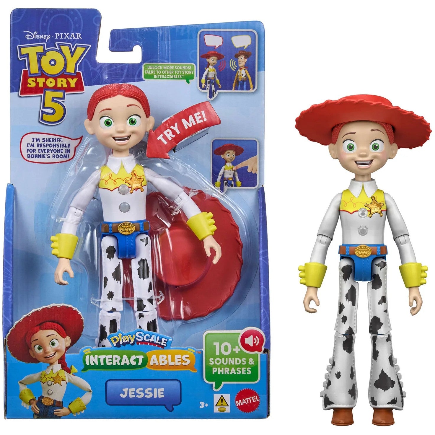 Disney Pixar - Toy Story 5 Interactables Jessie 8-Inch Figure - Mattel