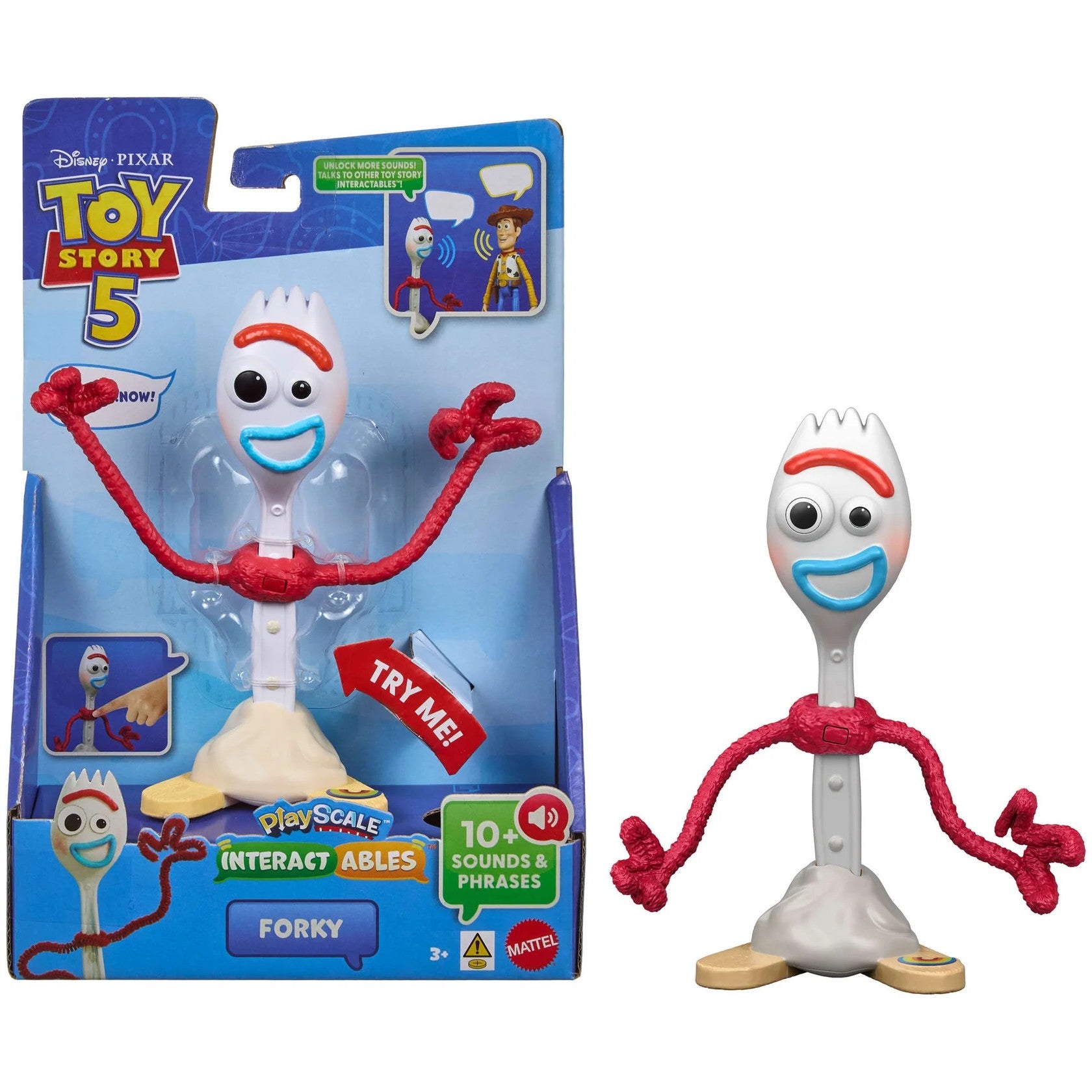 Disney Pixar - Toy Story 5 Interactables Forky 7-Inch Figure - Mattel
