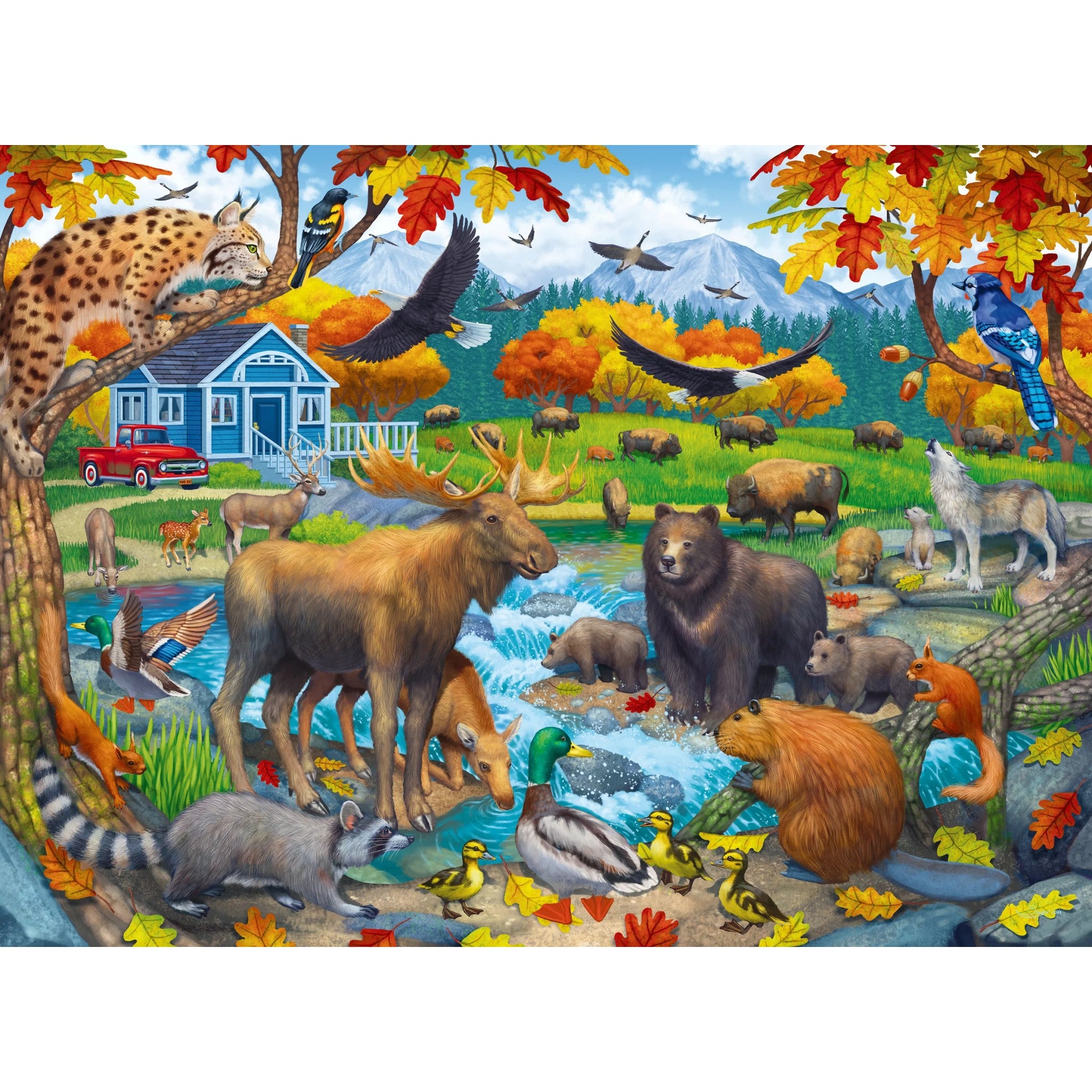 Ravensburger - Wildlife Gathering Jigsaw Puzzle XXL 150 Pcs