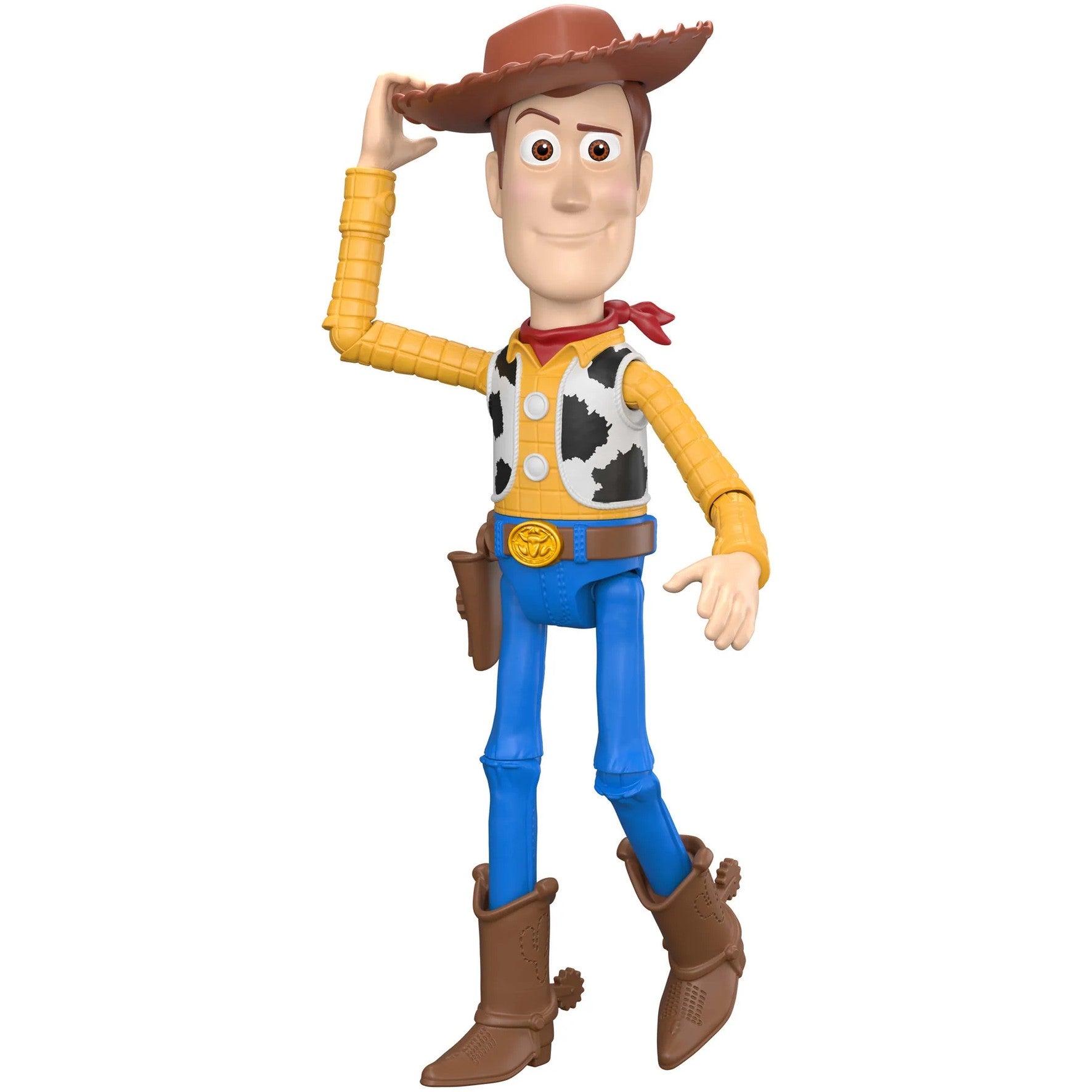 Disney Pixar - Toy Story 5 Woody Figure 12-inch Tall Sheriff 14 Posable Joints - Mattel
