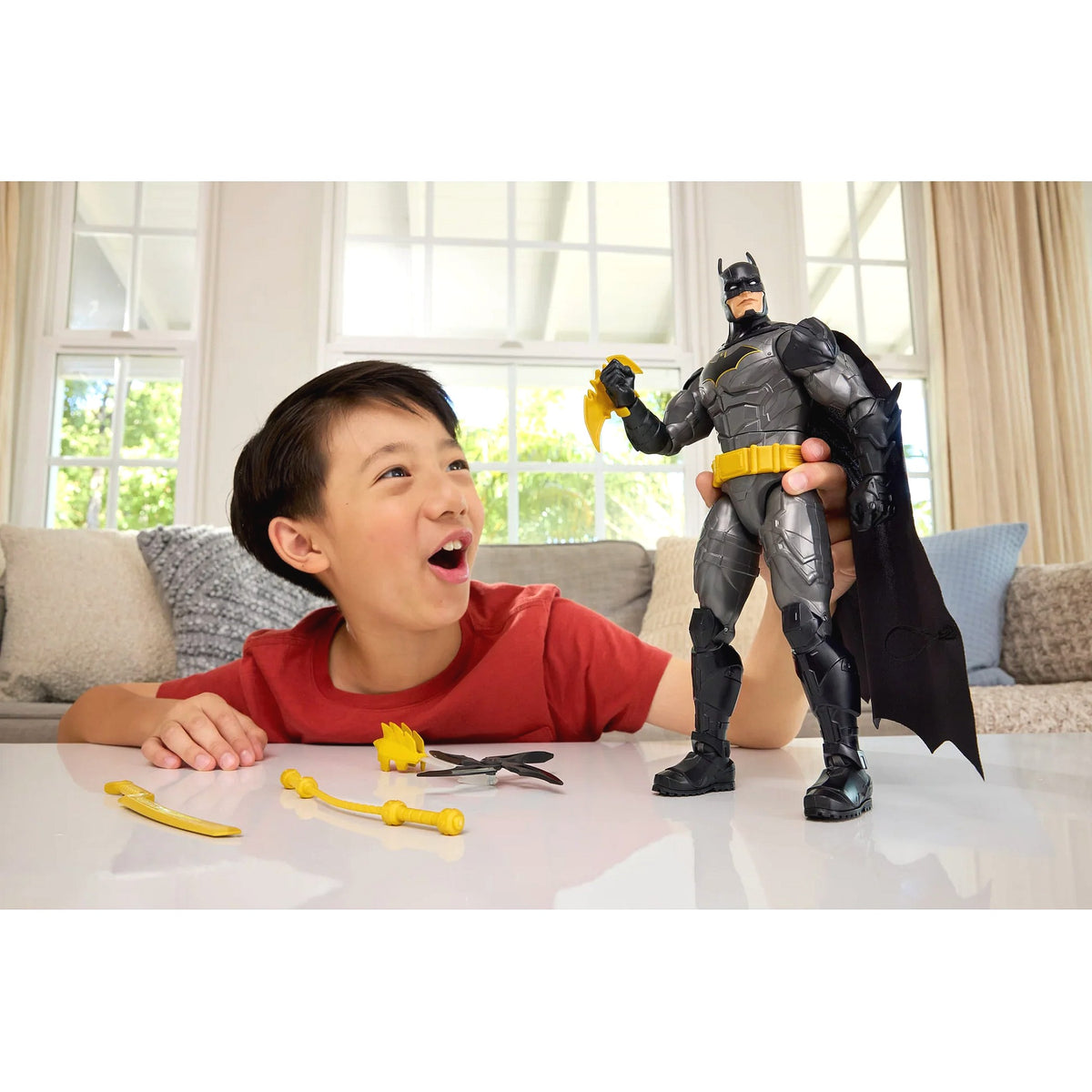DC - Crime Crusher Batman 12-Inch Action Figure with 25 plus Phrases & Sounds - Mattel