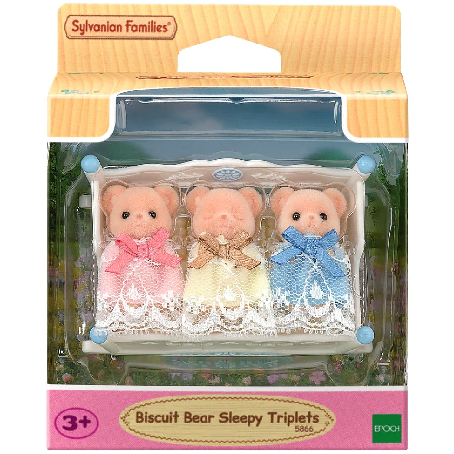 Sylvanian Families - Biscuit Bear Sleepy Triplets