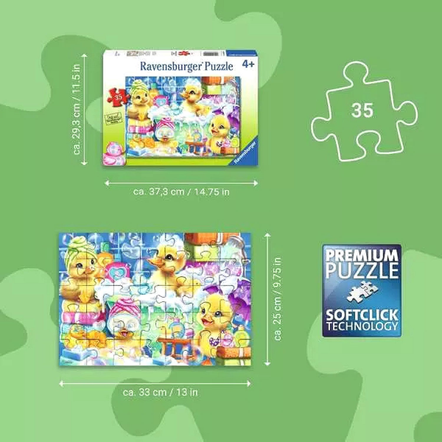Ravensburger - Scrub a Dub Duckies Jigsaw Puzzle 35 Pieces