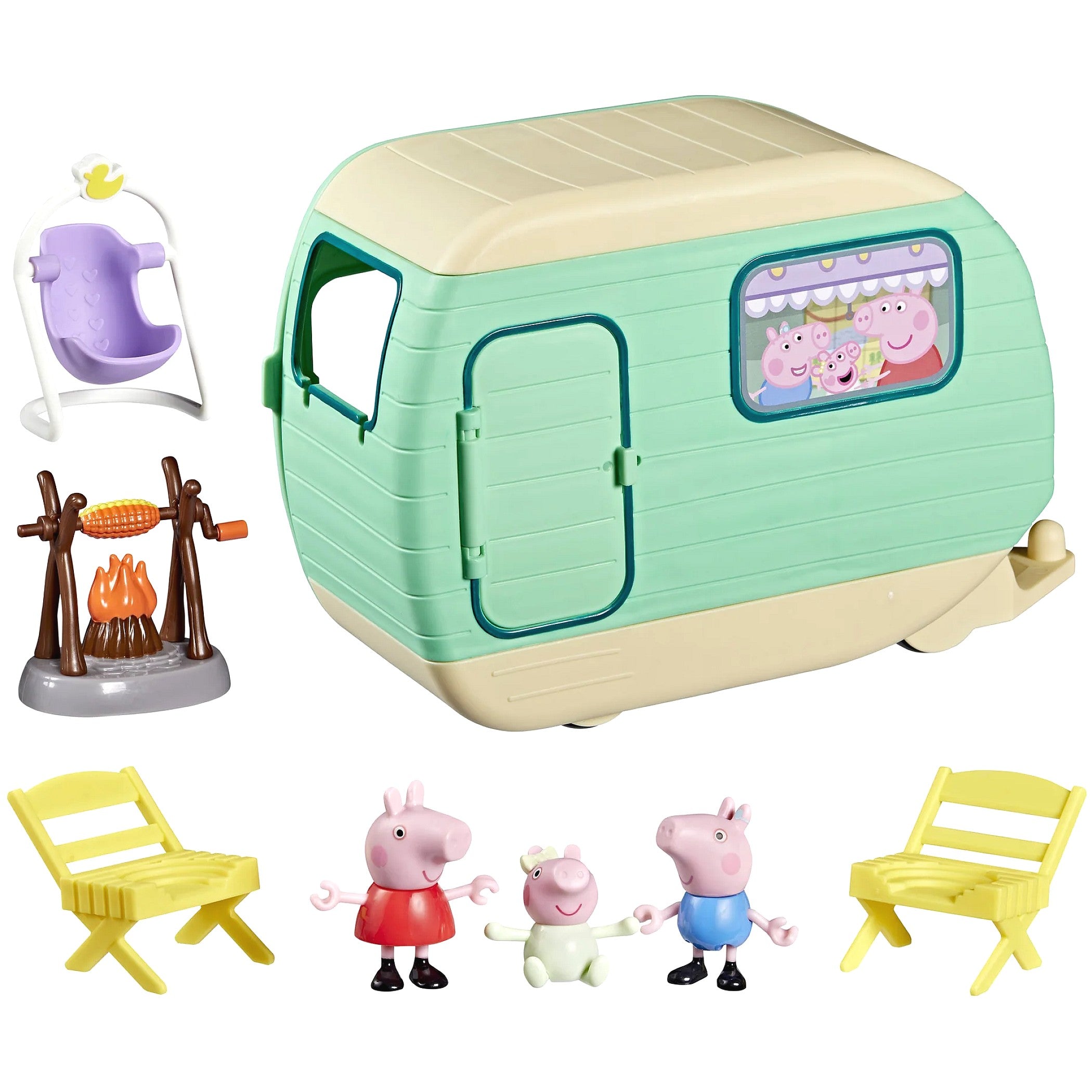Peppa Pig - Three Little Piggies Caravan Playset - Hasbro
