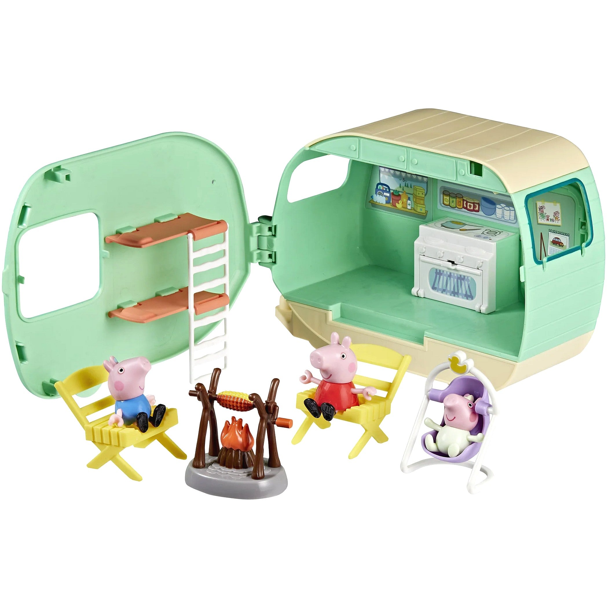 Peppa Pig - Three Little Piggies Caravan Playset - Hasbro