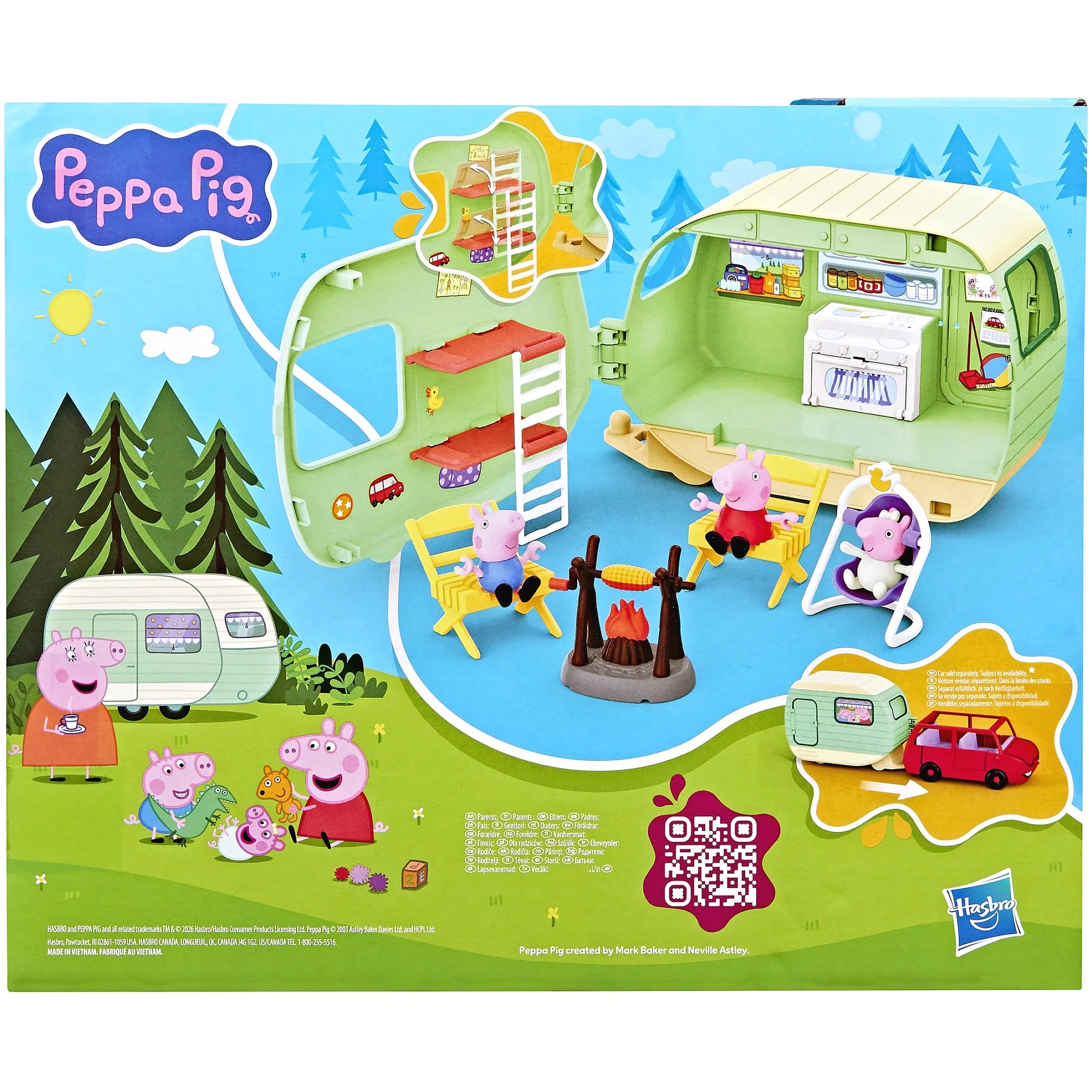 Peppa Pig - Three Little Piggies Caravan Playset - Hasbro