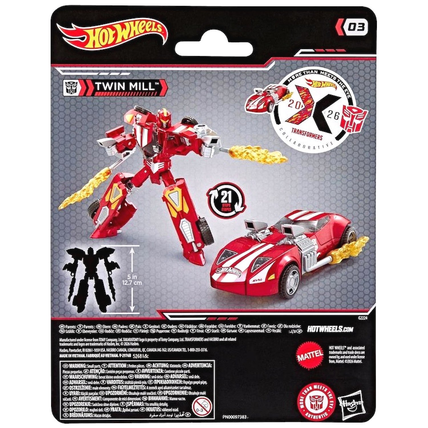 Transformers - Collaborative Hot Wheels X Transformers Twin Mill (Red) Action Figure - Hasbro