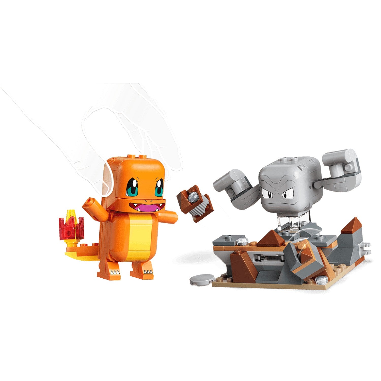 LEGO® 72157 SMART Play™ Compatible Charmander and Geodude's Cavern Clash - Pokémon™