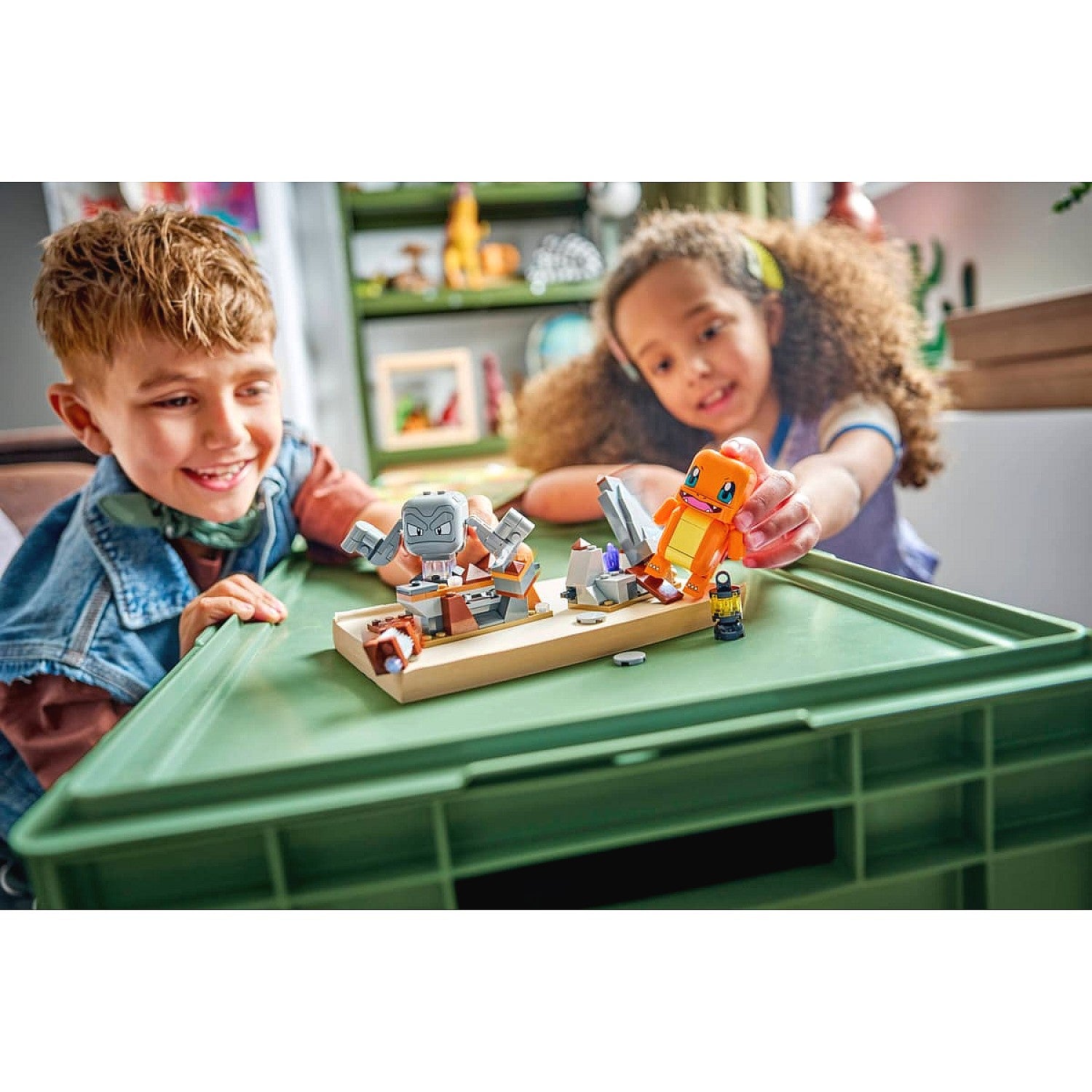 LEGO® 72157 SMART Play™ Compatible Charmander and Geodude's Cavern Clash - Pokémon™