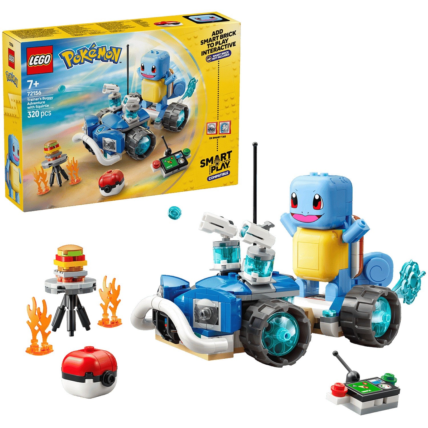 LEGO® 72156 SMART Play™ Compatible Trainer's Buggy Adventure with Squirtle - Pokémon™