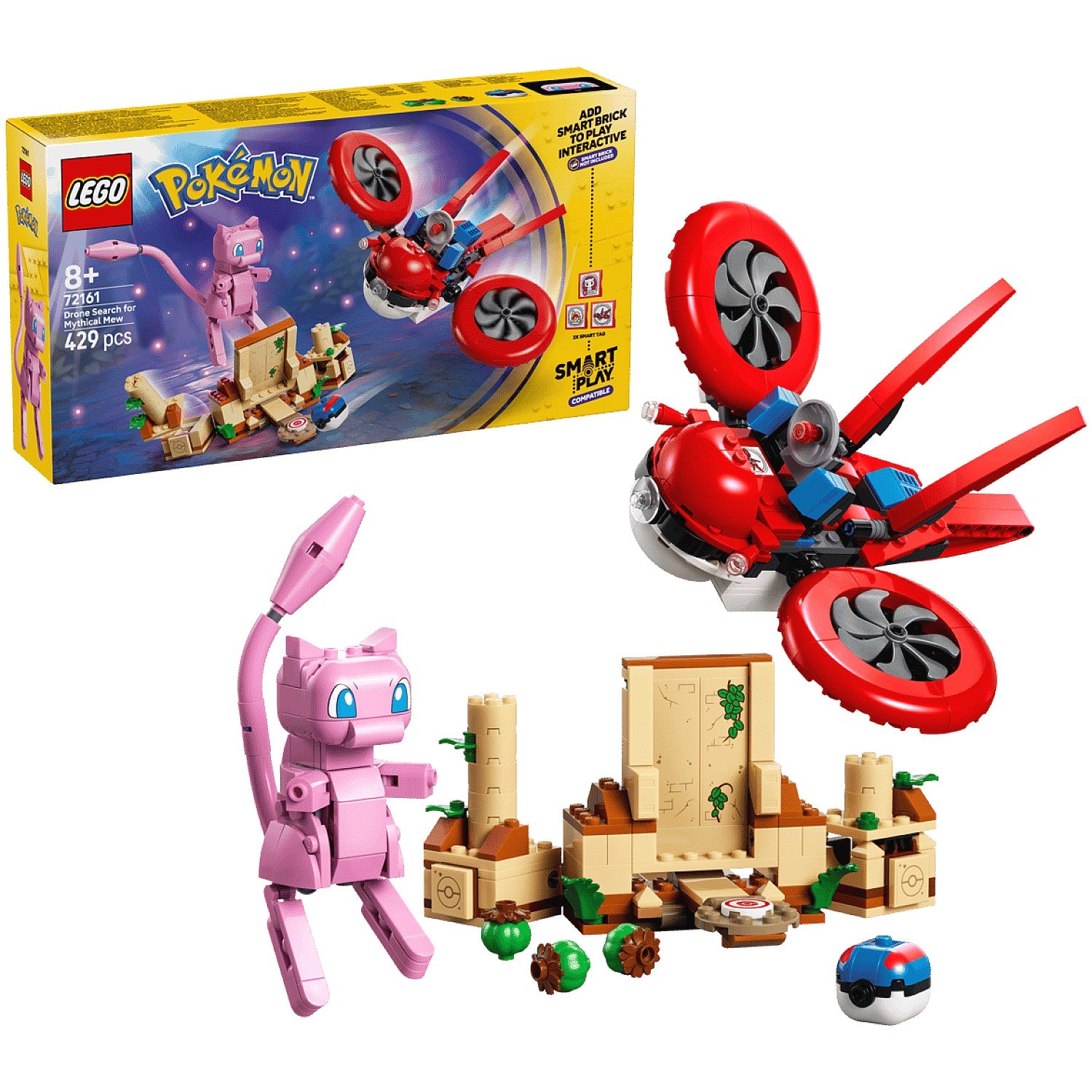 LEGO® 72161 SMART Play™ Compatible Drone Search for Mythical Mew - Pokémon™