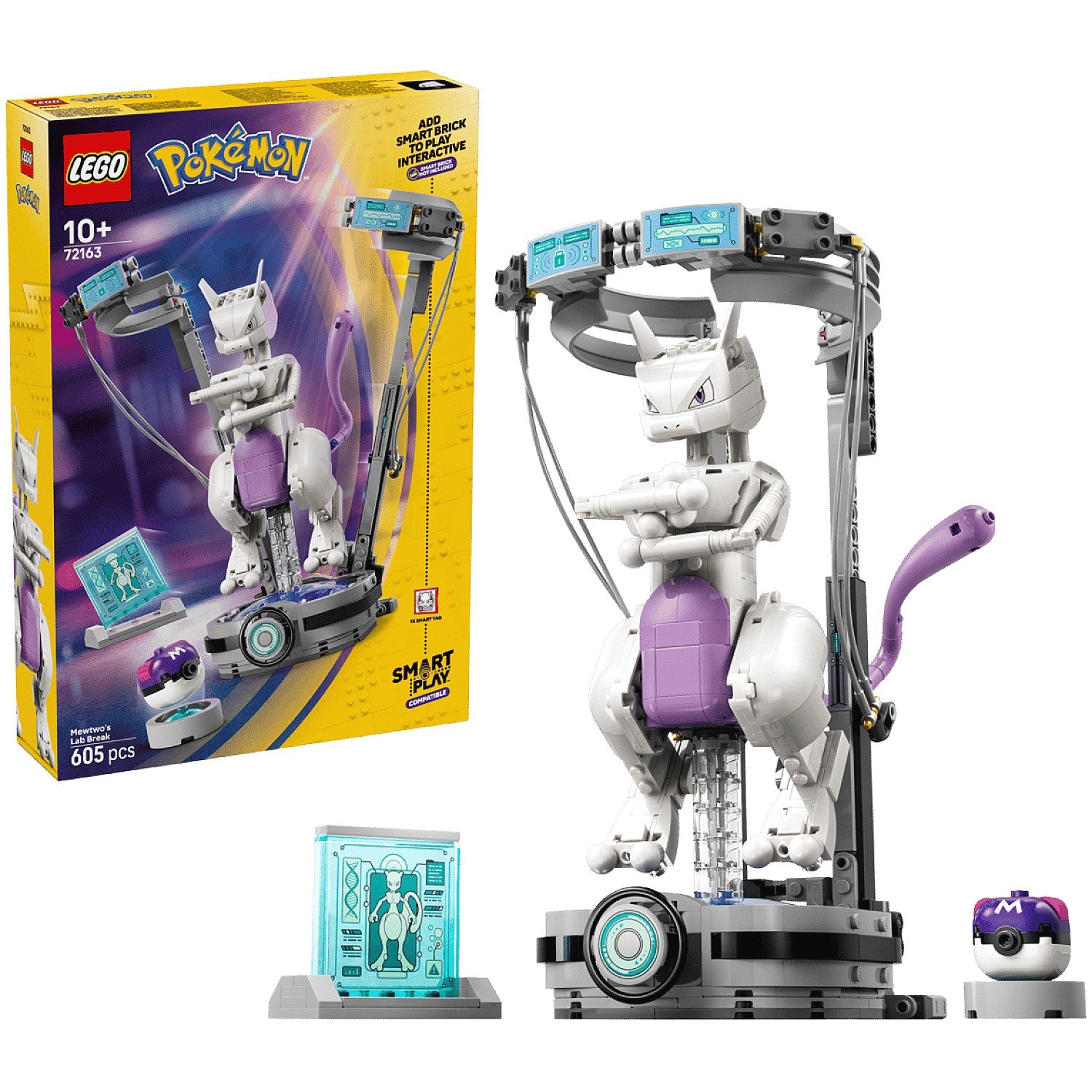 LEGO® 72163 SMART Play™ Compatible Mewtwo's Lab Break - Pokémon™