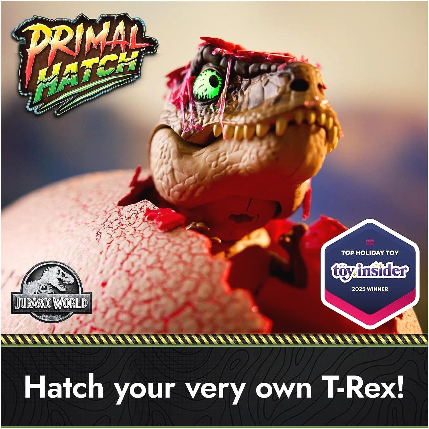 Jurassic World - Primal Hatch Jurassic Gen 2 Interactive Dinosaur & Egg - Spin Master