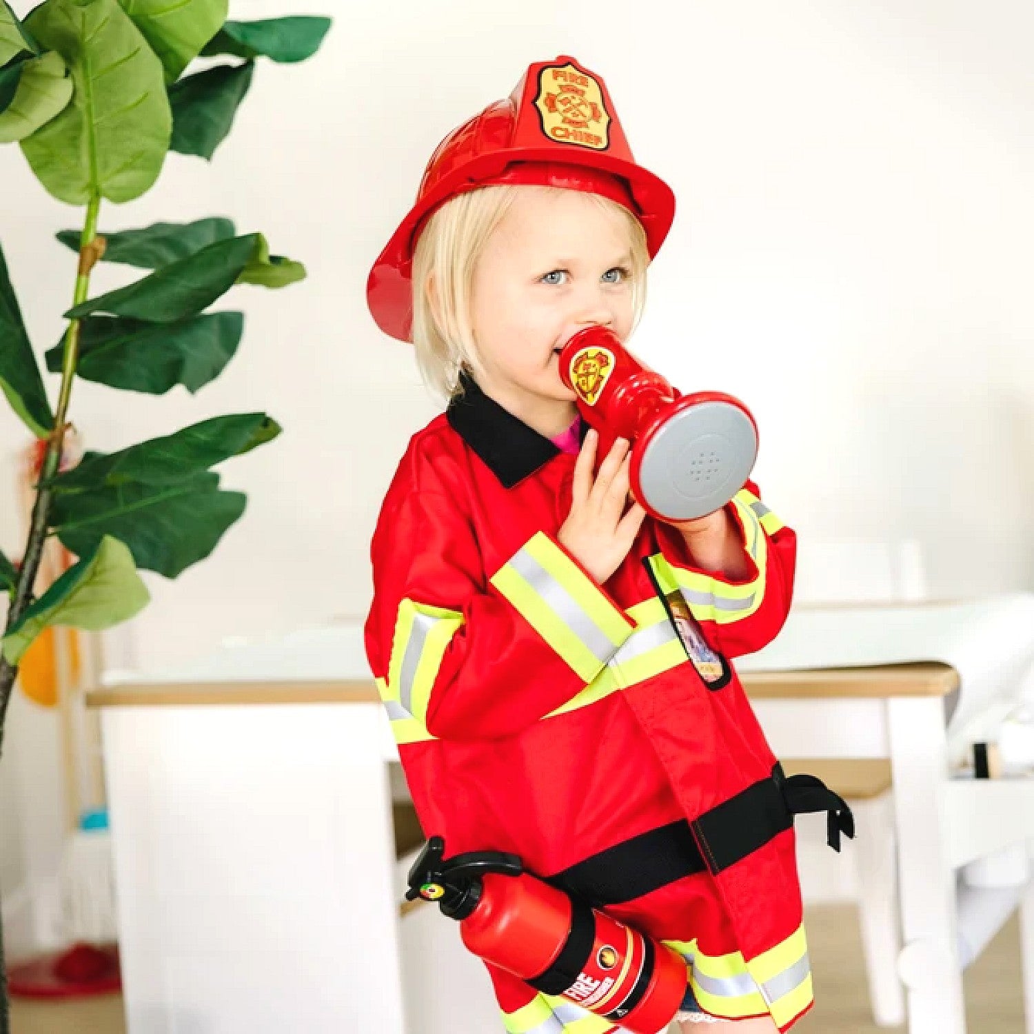 Melissa & Doug - Fire Chief Role Play Costume Set Age 3-6yrs