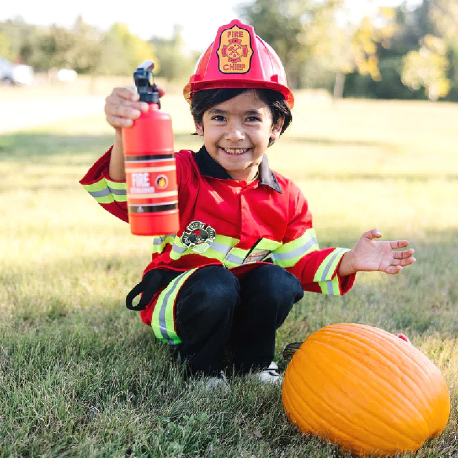 Melissa & Doug - Fire Chief Role Play Costume Set Age 3-6yrs