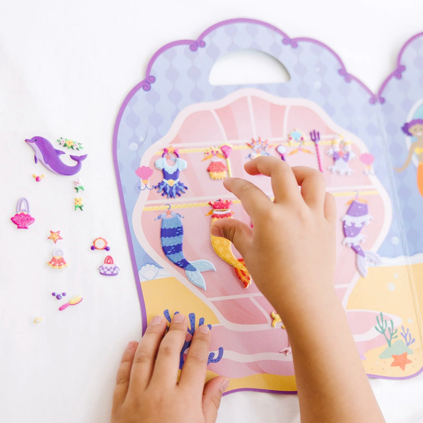 Melissa & Doug - Mermaid Puffy Sticker Play Set with 65 Reusable Stickers