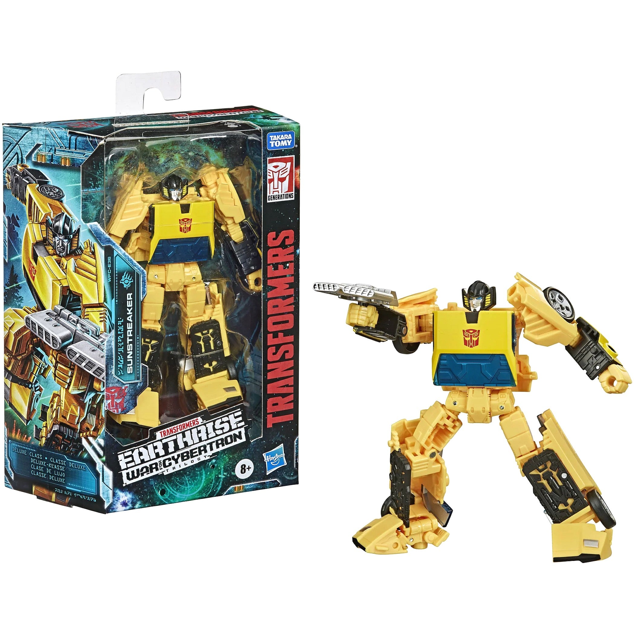 Transformers - War For Cybertron Earthrise WFC-E36 Sunstreaker Deluxe Class 5.5-Inch Action Figure - Hasbro