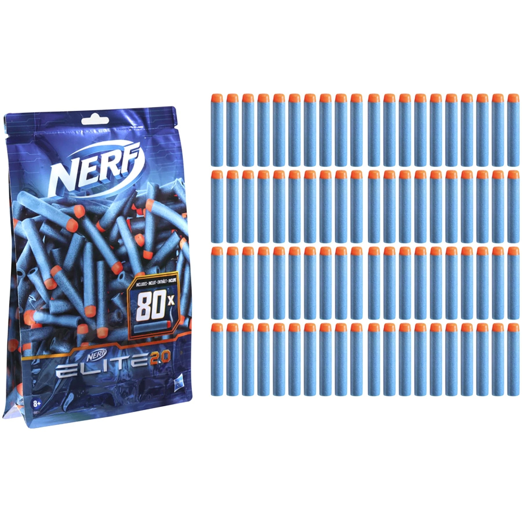 Nerf - Elite 2.0 Dart Refill 80 Pack Foam Darts - Hasbro