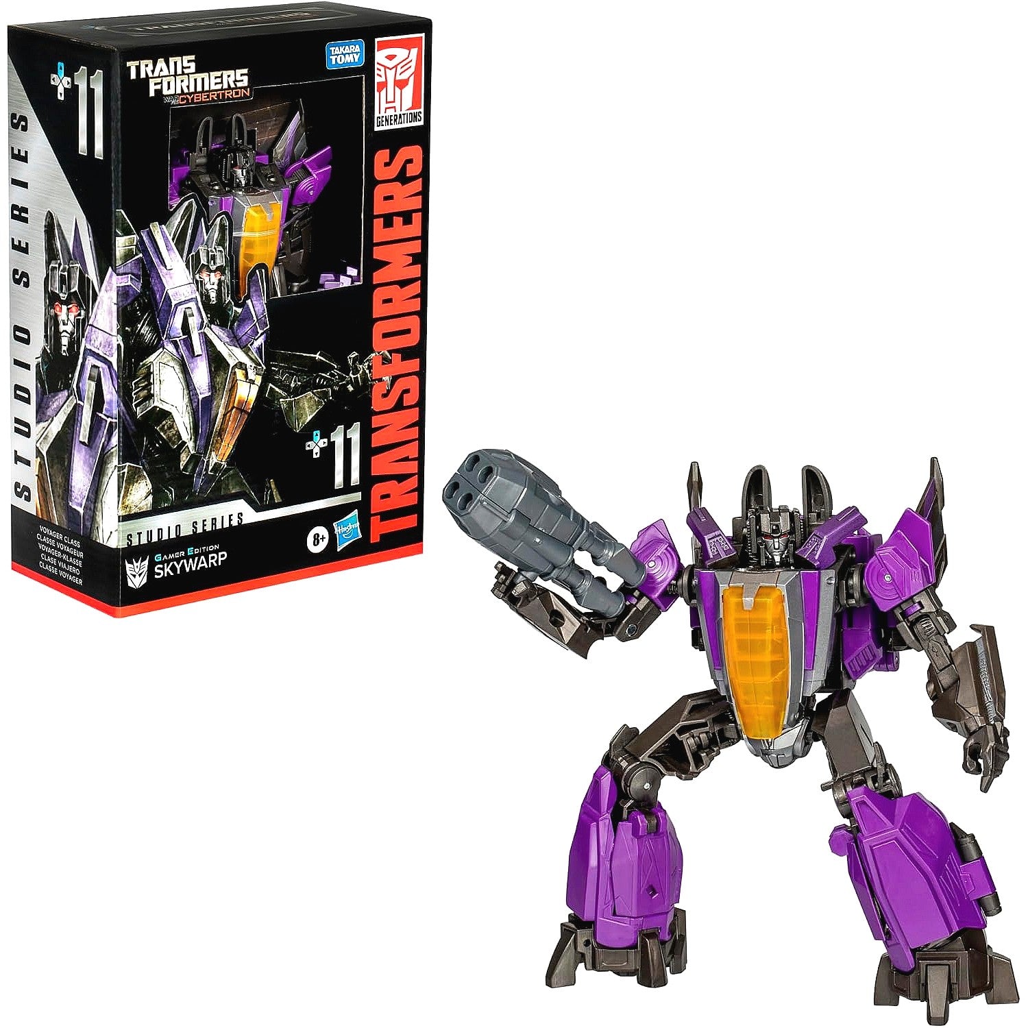 Transformers - Studio Series Voyager Class War for Cybertron 11 Gamer Edition Skywarp - Hasbro