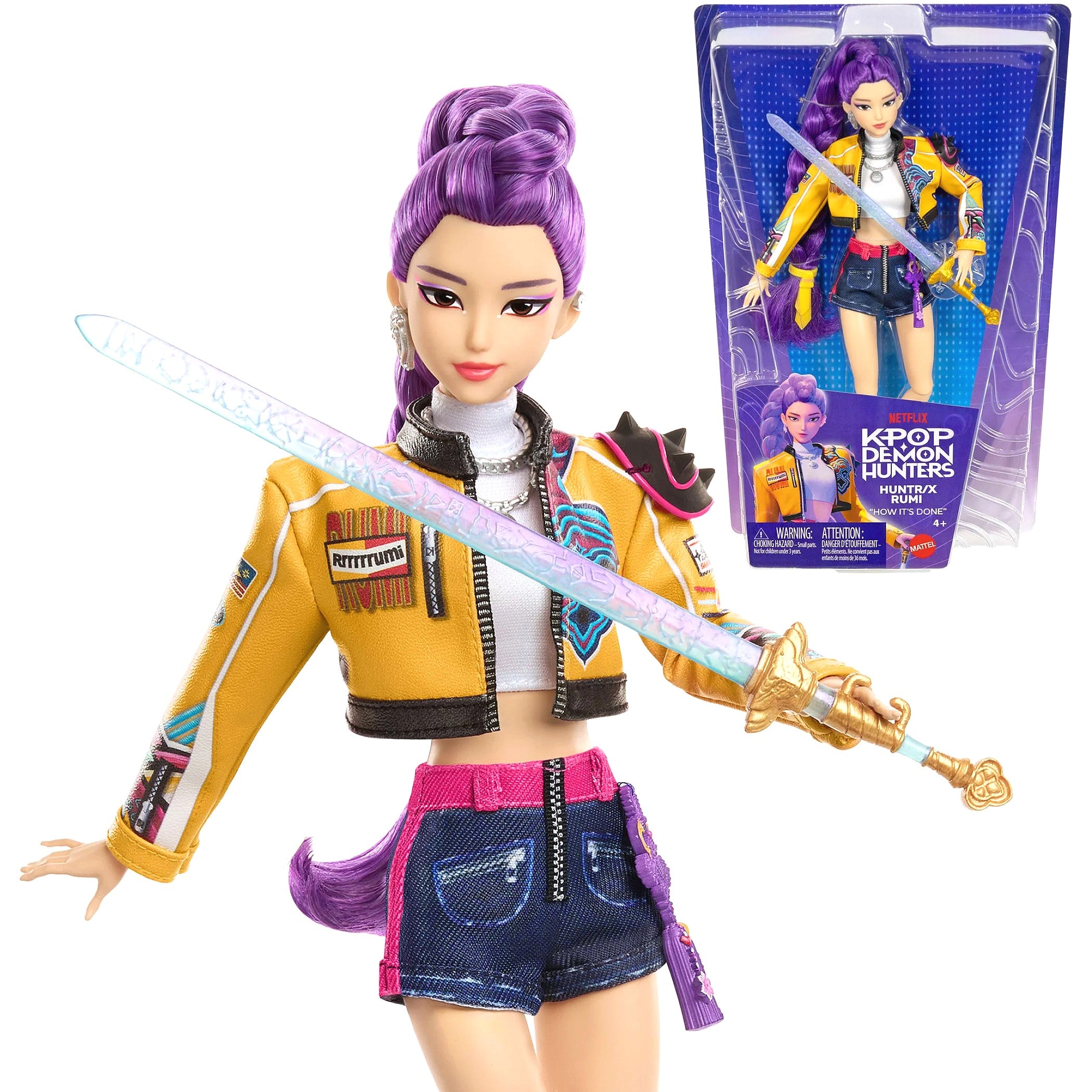KPop Demon Hunters - HUNTR/X Rumi How It's Done Fashion Doll - Mattel
