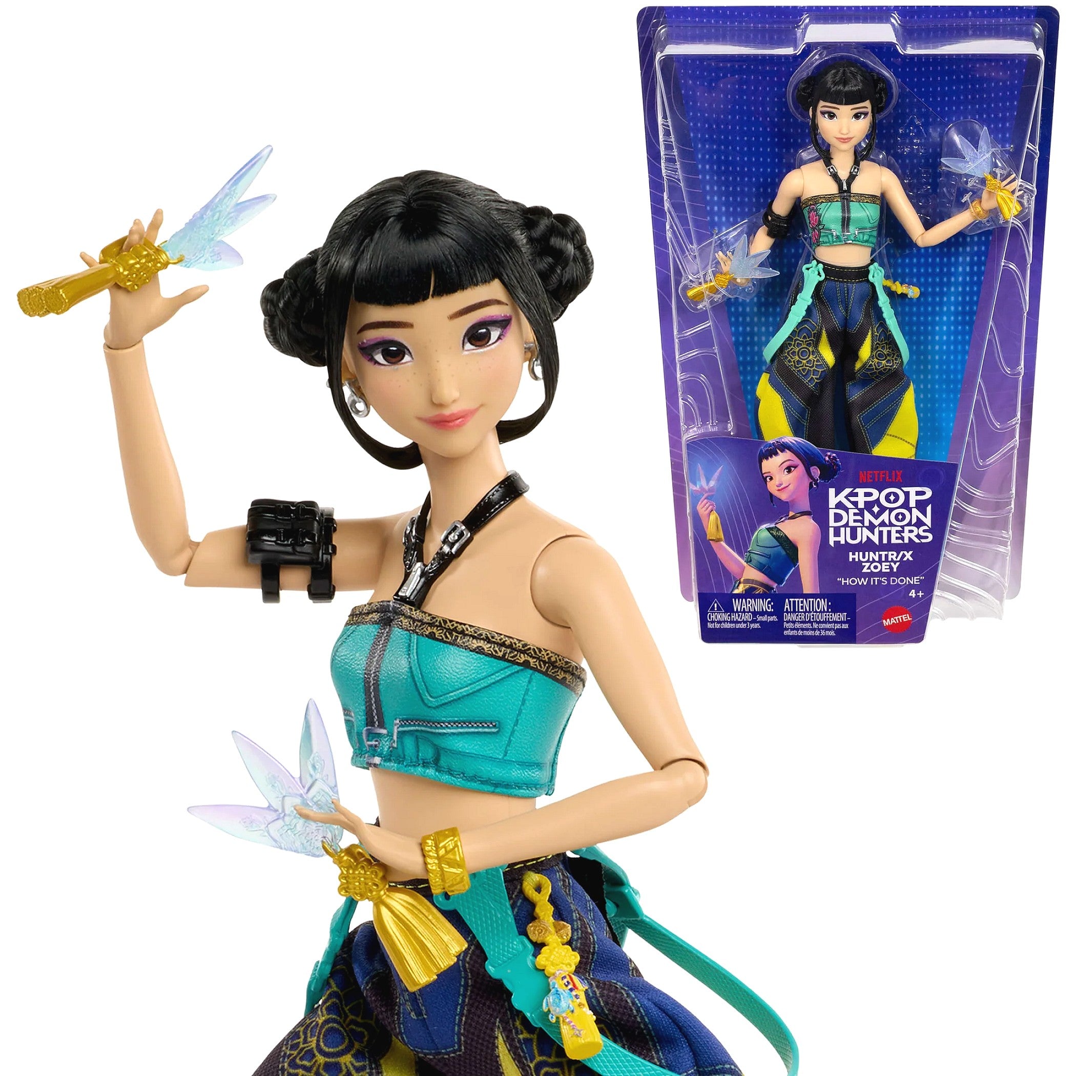 KPop Demon Hunters - HUNTR/X Zoey How It's Done Fashion Doll - Mattel