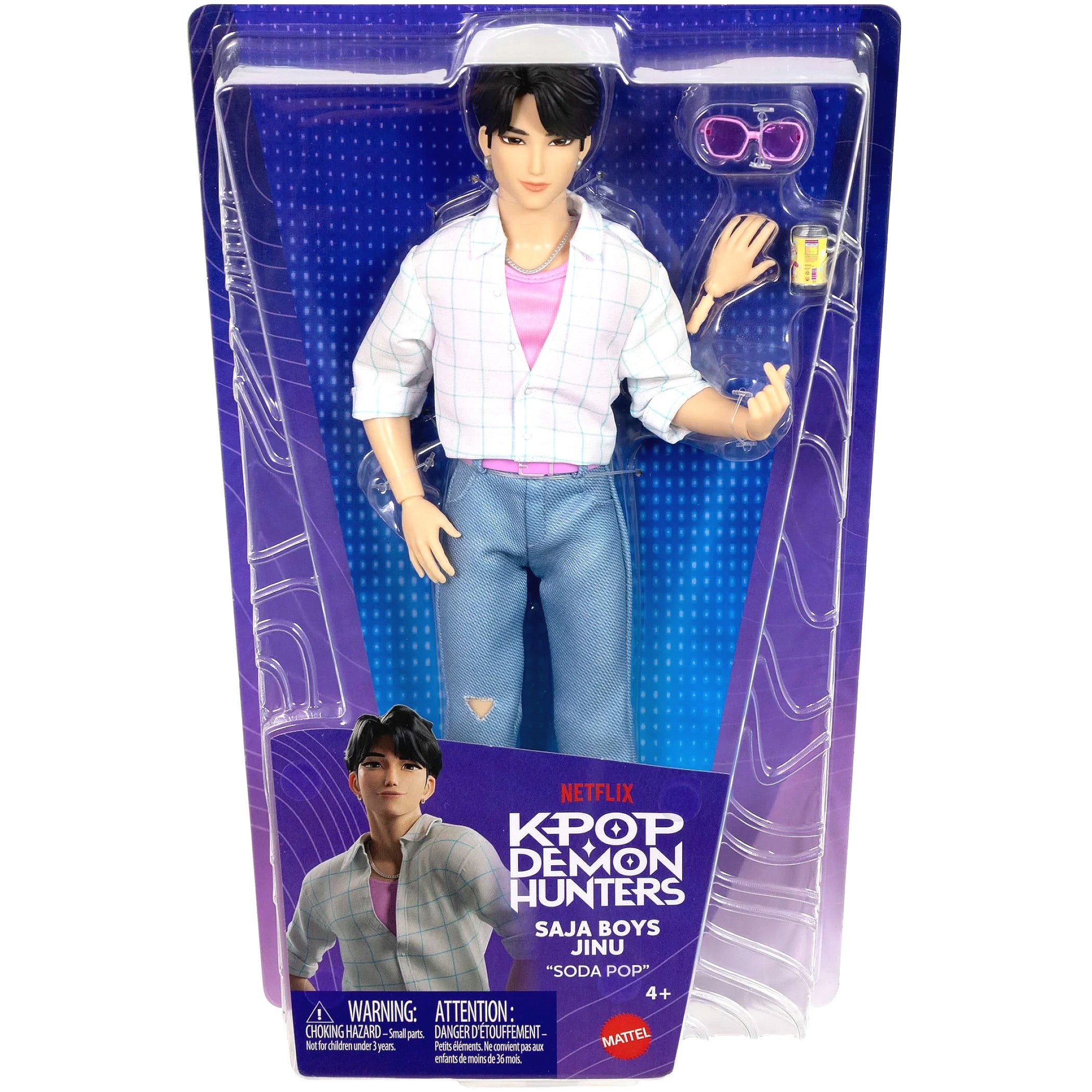 KPop Demon Hunters - Saja Boys Jinu Soda Pop Fashion Doll - Mattel