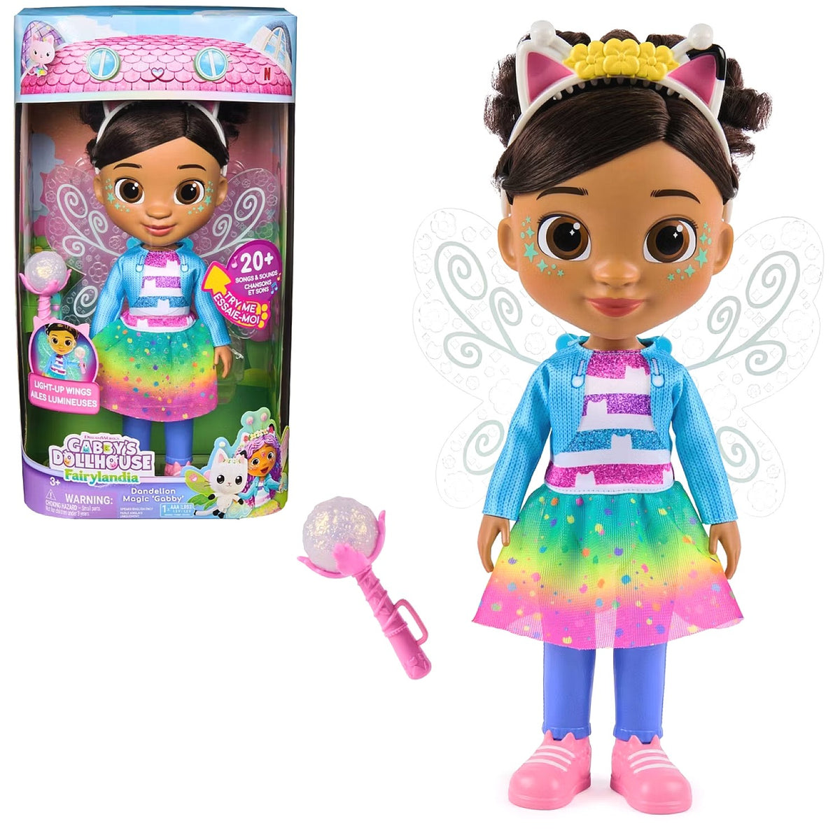 Gabby's Dollhouse - Fairylandia Dandelion Magic Gabby Doll - Spin Master