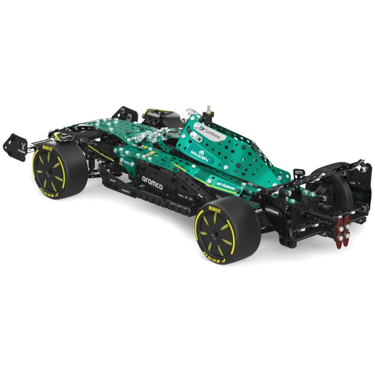 Meccano - Pro Aston Martin Aramco Formula One Race Car 1203 Pieces 1:8 Scale Model 26303