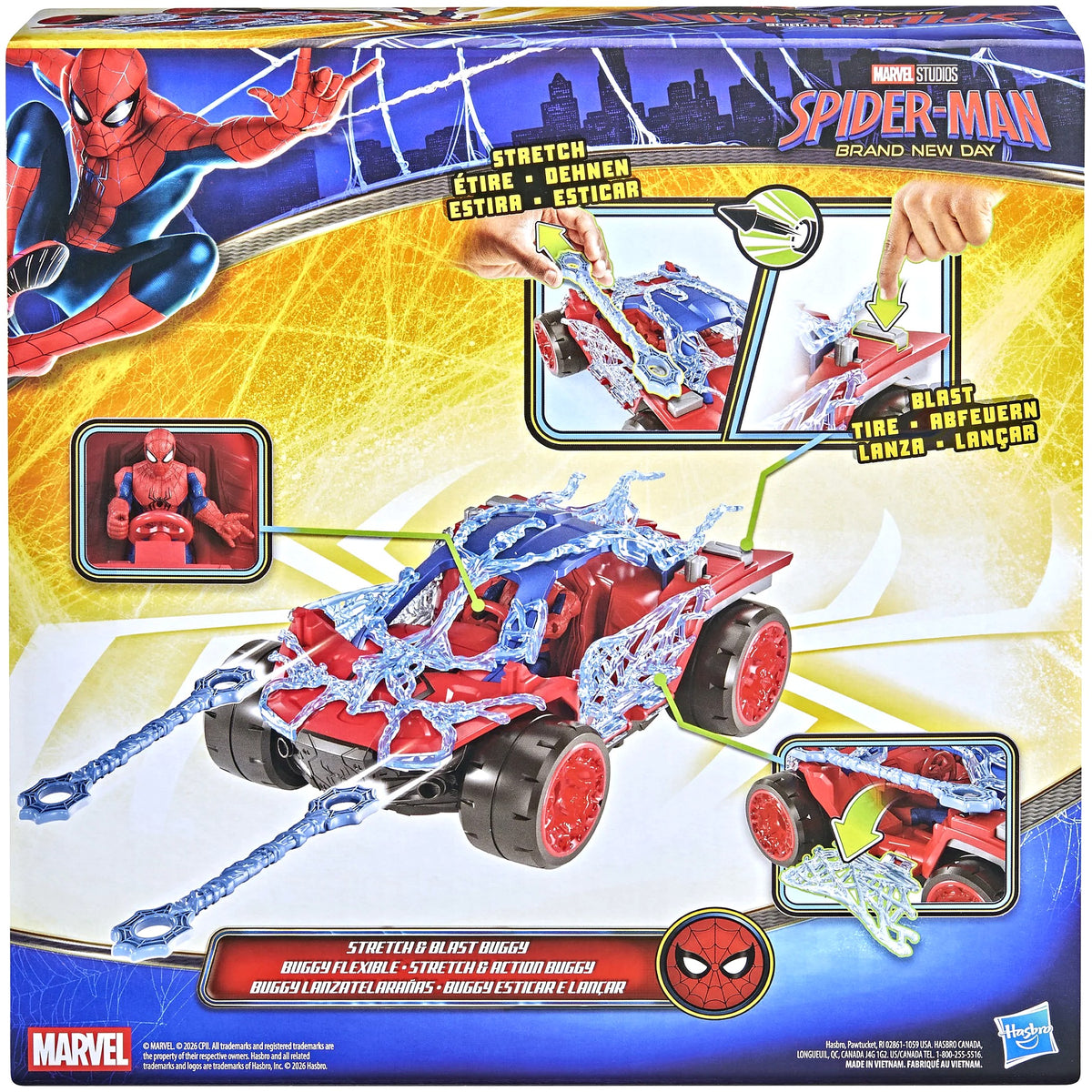 Marvel - Spider-Man Brand New Day Stretch & Blast Buggy Action Figure - Hasbro