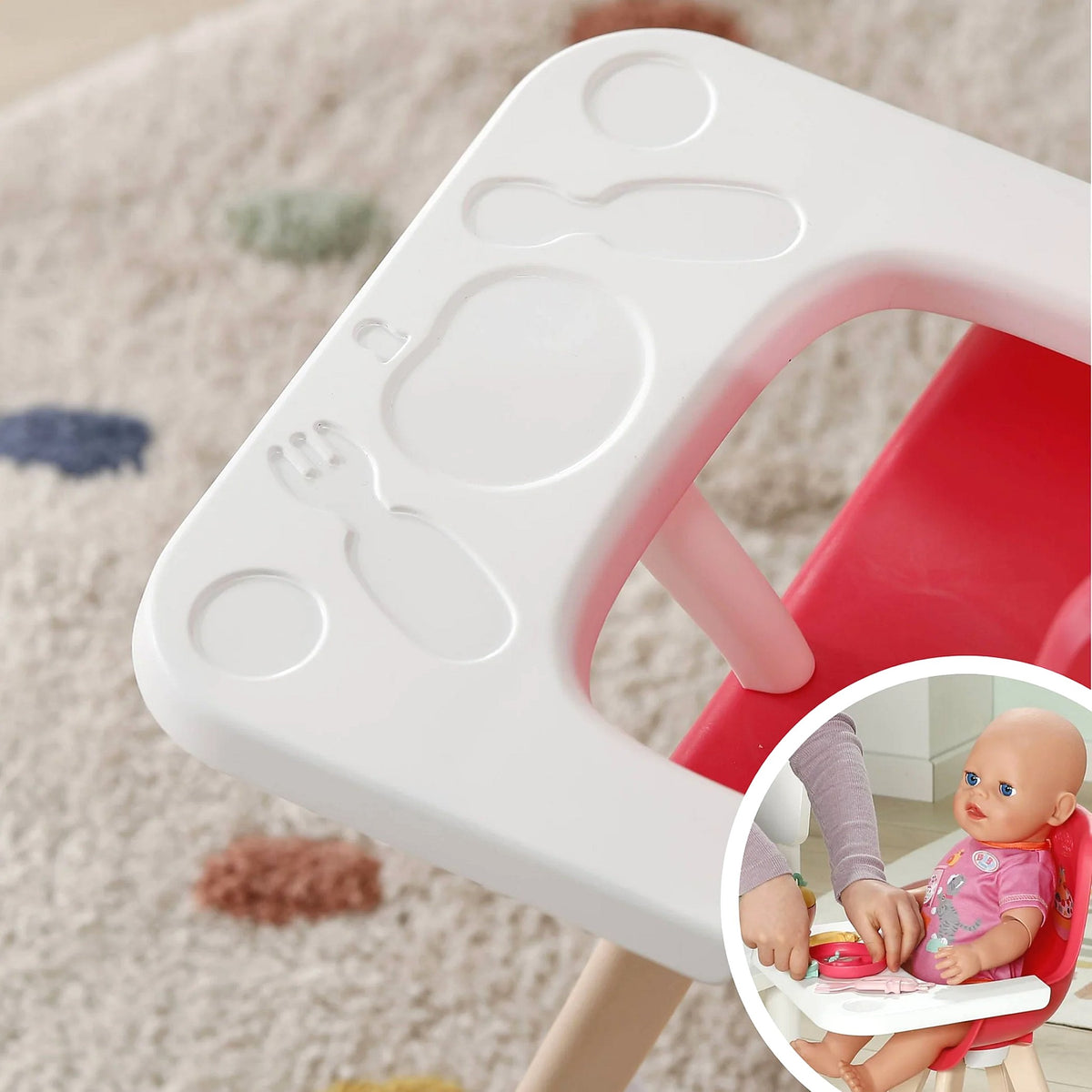 BABY born - High Chair Pink for 36 cm & 43 cm Dolls