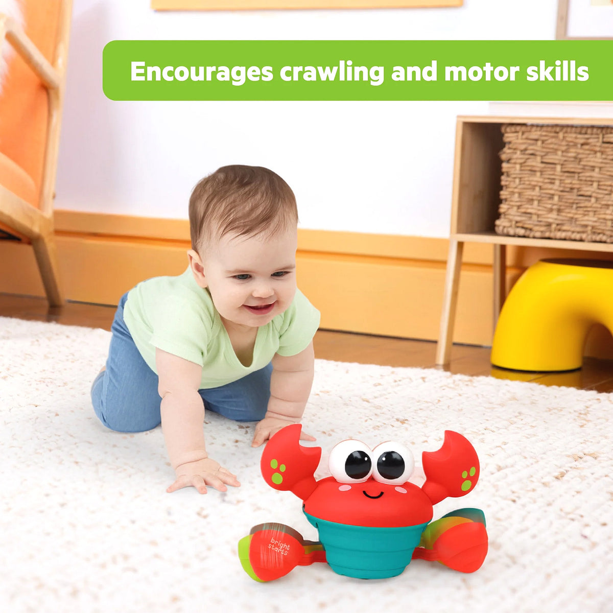 Bright Starts - Rockin Crawling Crab Interactive Music Toy
