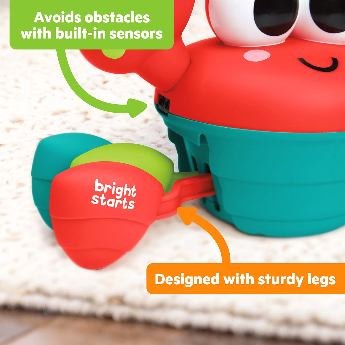 Bright Starts - Rockin Crawling Crab Interactive Music Toy