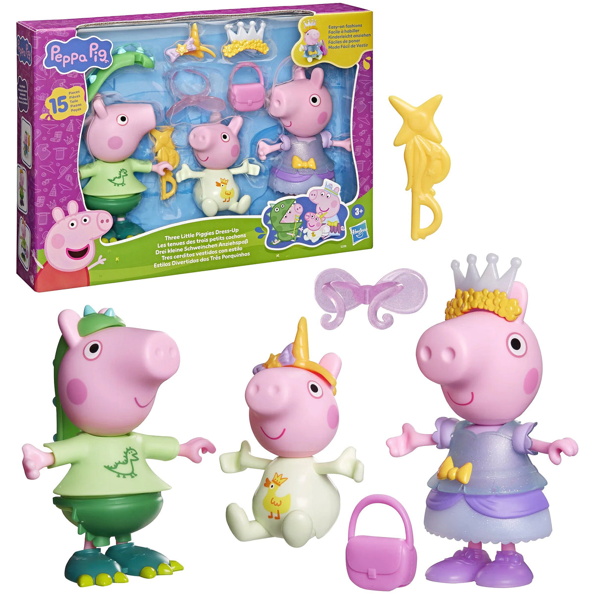 Peppa Pig - Three Little Piggies Dress Up Set - Hasbro