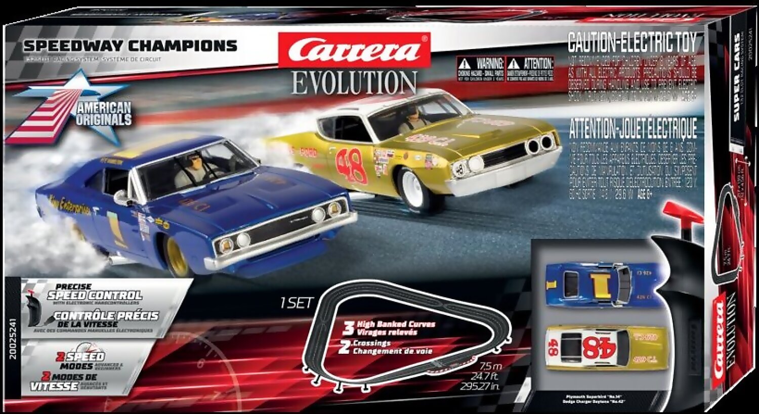 CARRERA - EVOLUTION 1:32 - SPEEDWAY CHAMPIONS 7.5M ALSO SUITS SCALEXTRIC