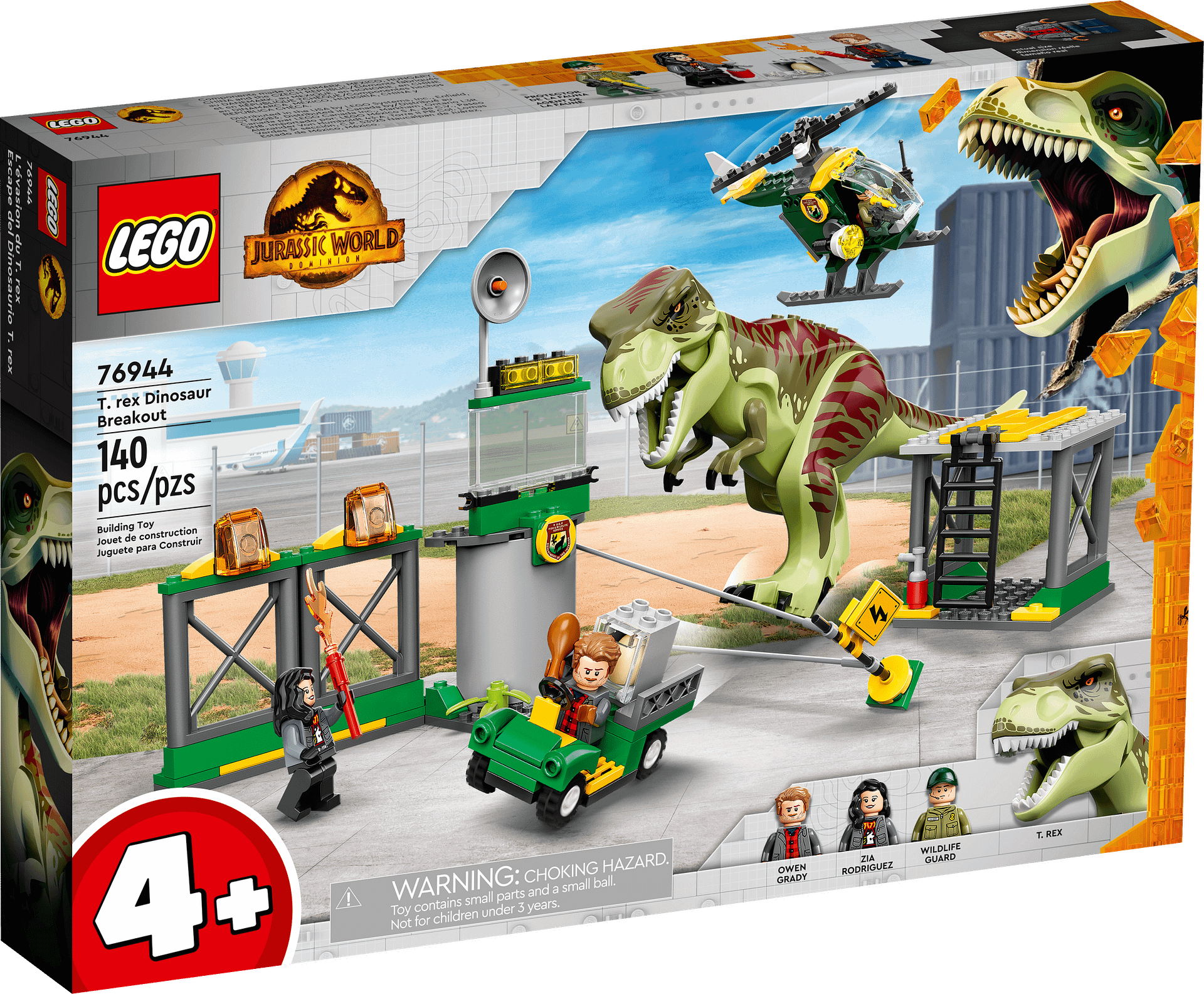 LEGO® 76944 T. rex Dinosaur Breakout - Jurassic World™ 4+